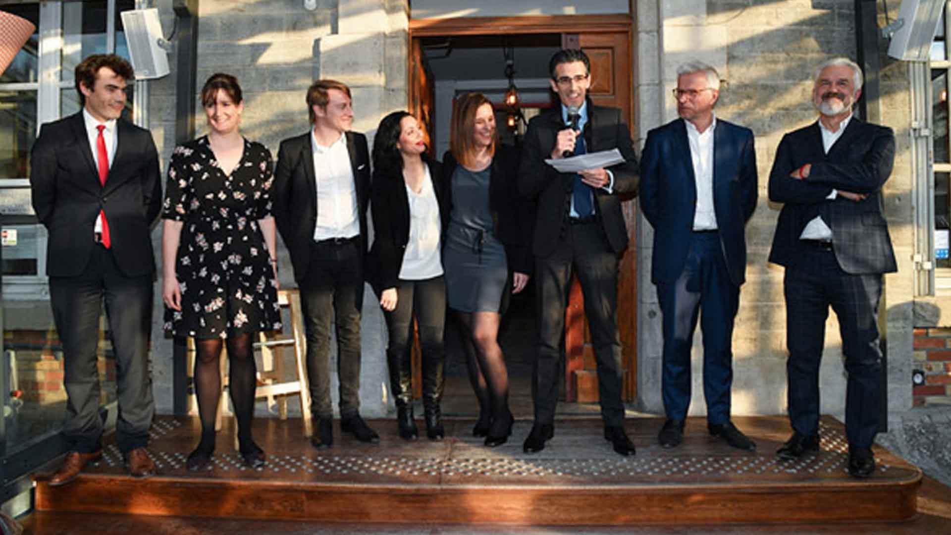 lionel grotto, directeur général de paris region entreprises ; joanna gallardo, film paris region ; remi bergues, directeur général adjoint de paris region entreprises ; céline bertrand-alexandre, film paris region ; hélène dudragne, film paris region ; franck margain, président de paris region entreprises ;  jérémy redler, président de la commission du film île-de-france ; stéphane martinet, film paris region / ©xavier granet